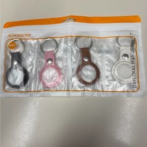 Set of 4 AirTag Holder Keychains